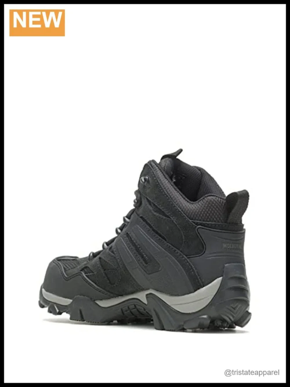 Waterproof Composite Toe Leather Hiking Boots for Women Block Heel